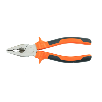 Combination pliers short handle orange