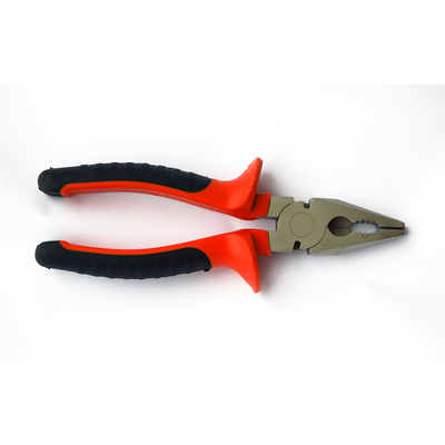 Combination pliers short handle red