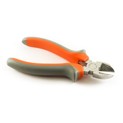 Side cutter handle orange-grey