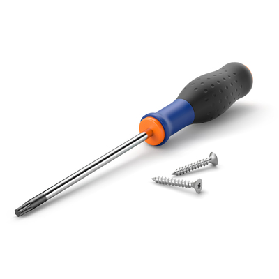 Torx screwdriver handle blue-orange